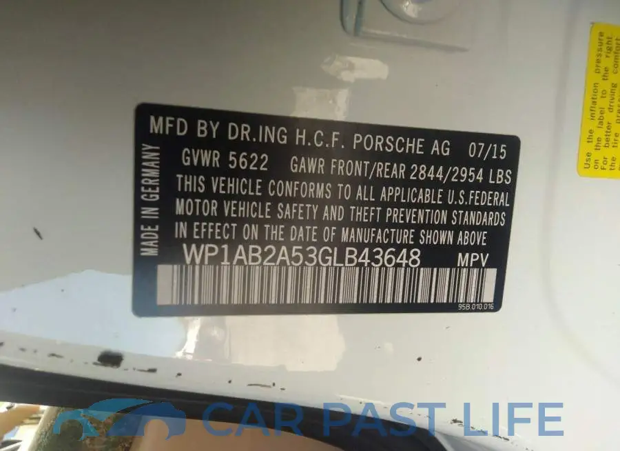 WP1AB2A53GLB43648# 9