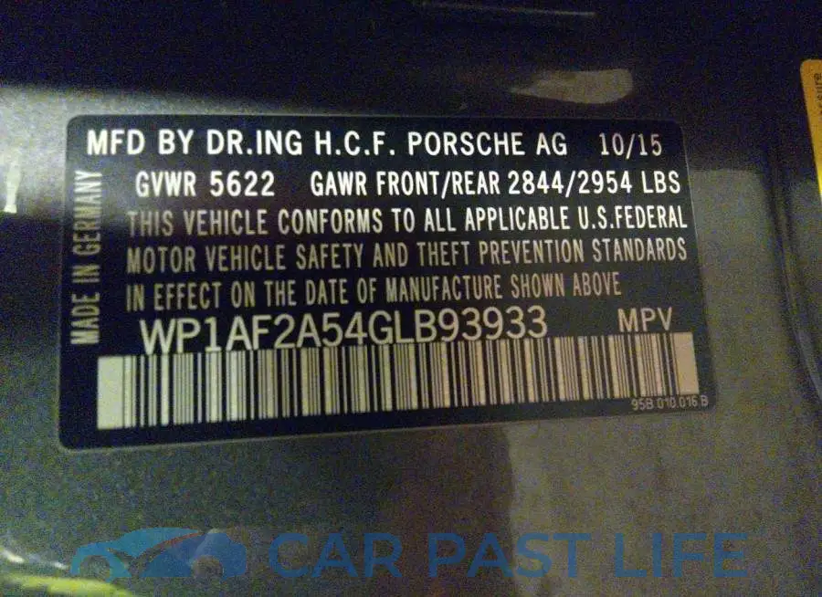 WP1AF2A54GLB93933# 9