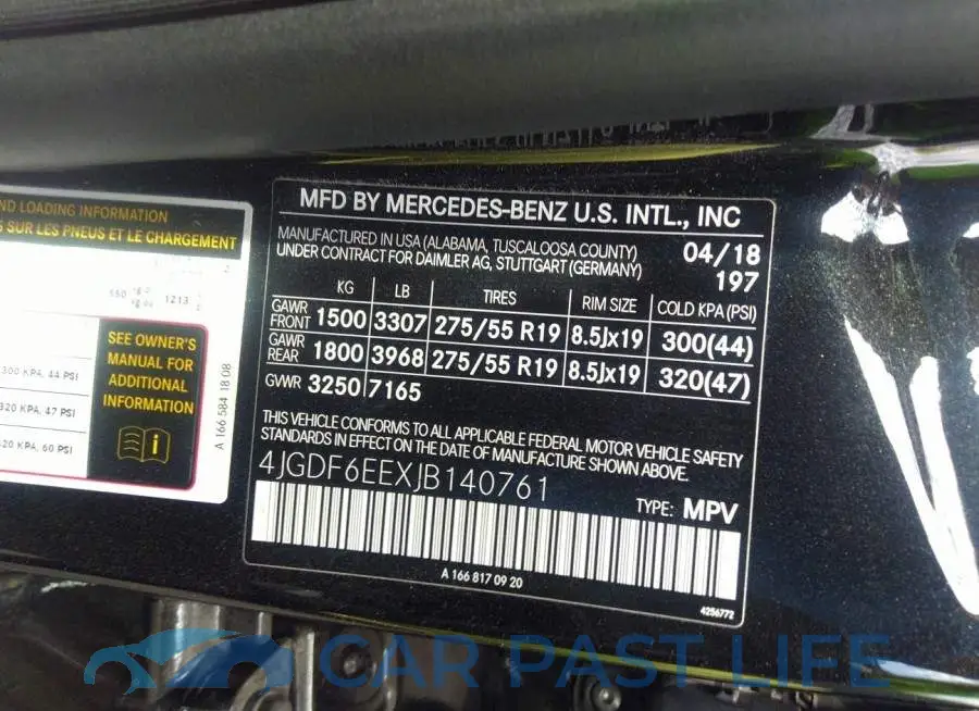 4JGDF6EEXJB140761# 9