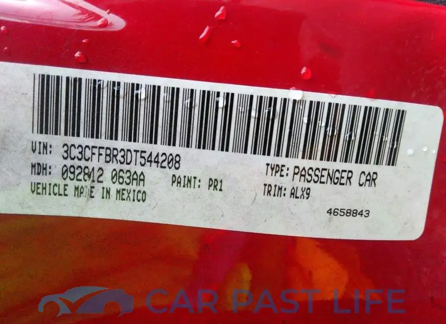 3C3CFFBR3DT544208# 9