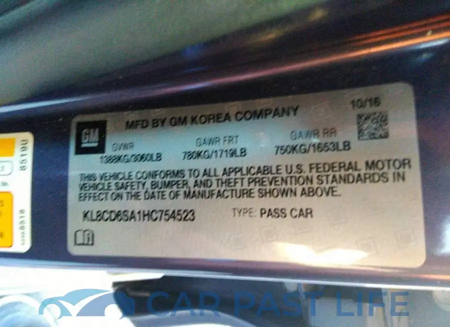 KL8CD6SA1HC754523# 9