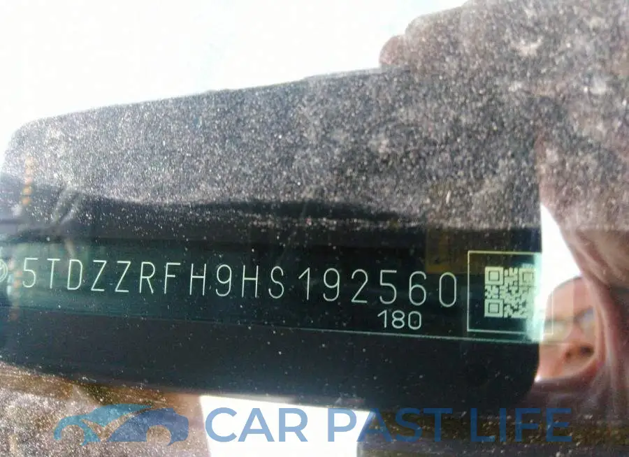 5TDZZRFH9HS192560# 9