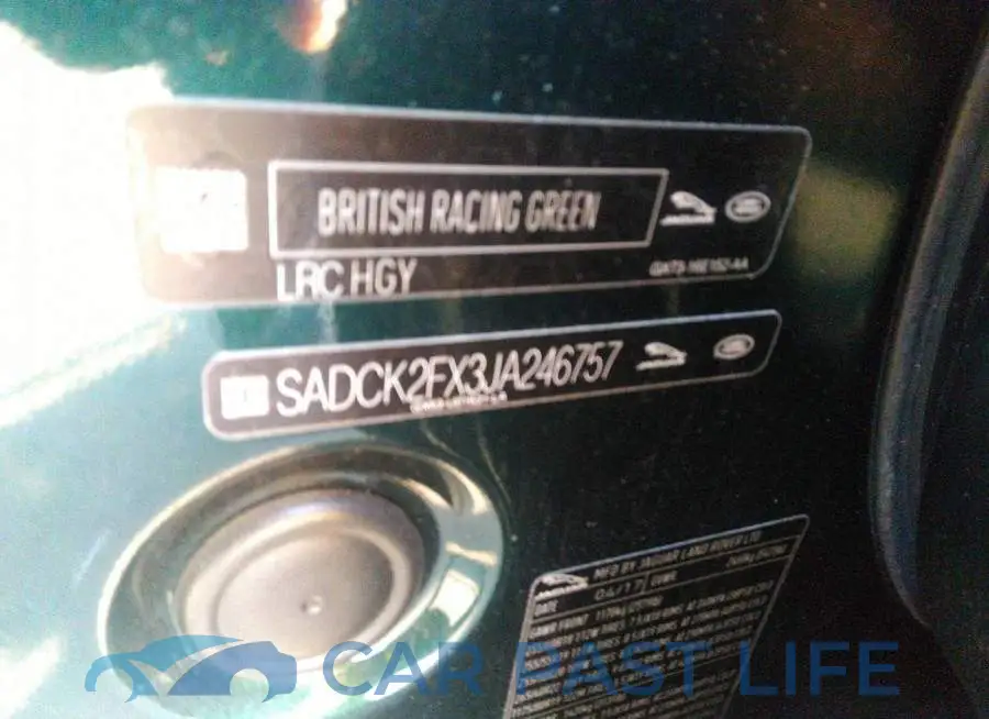 SADCK2FX3JA246757# 9