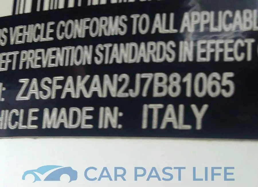 ZASFAKAN2J7B81065# 9