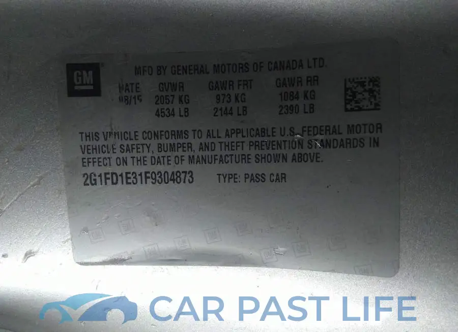 2G1FD1E31F9304873# 9