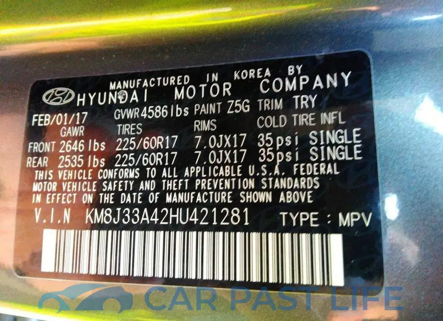 KM8J33A42HU421281# 9