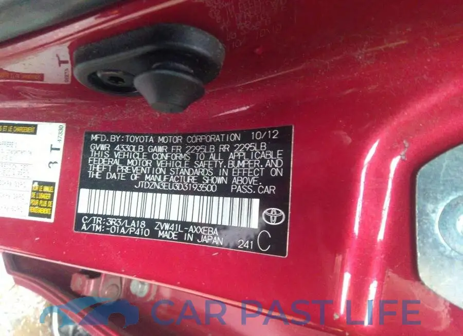 JTDZN3EU3D3193500# 9