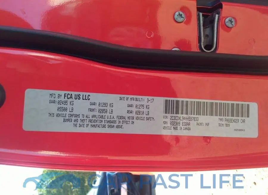 2C3CDXL94HH597833# 9