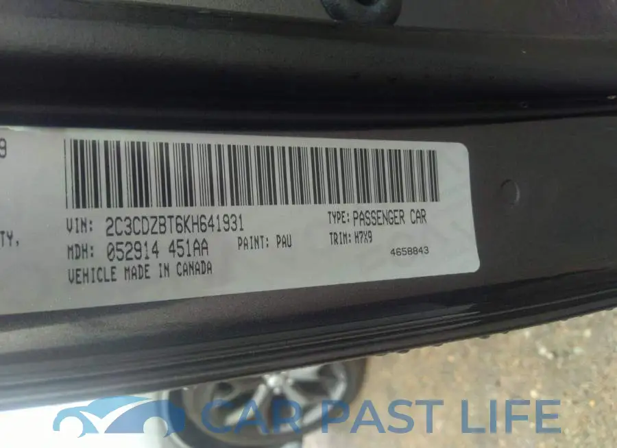 2C3CDZBT6KH641931# 9