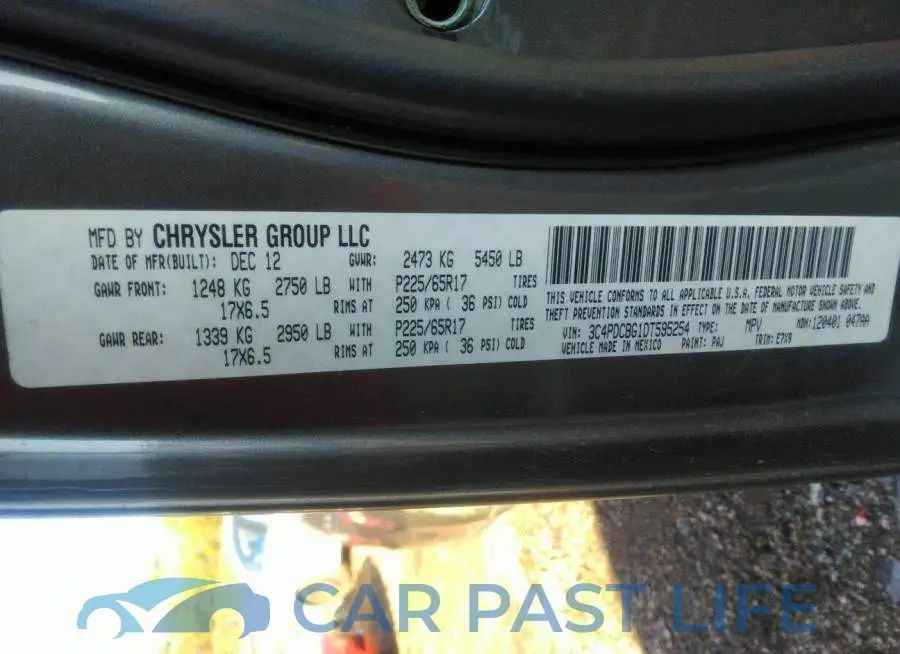 3C4PDCBG1DT595254# 9