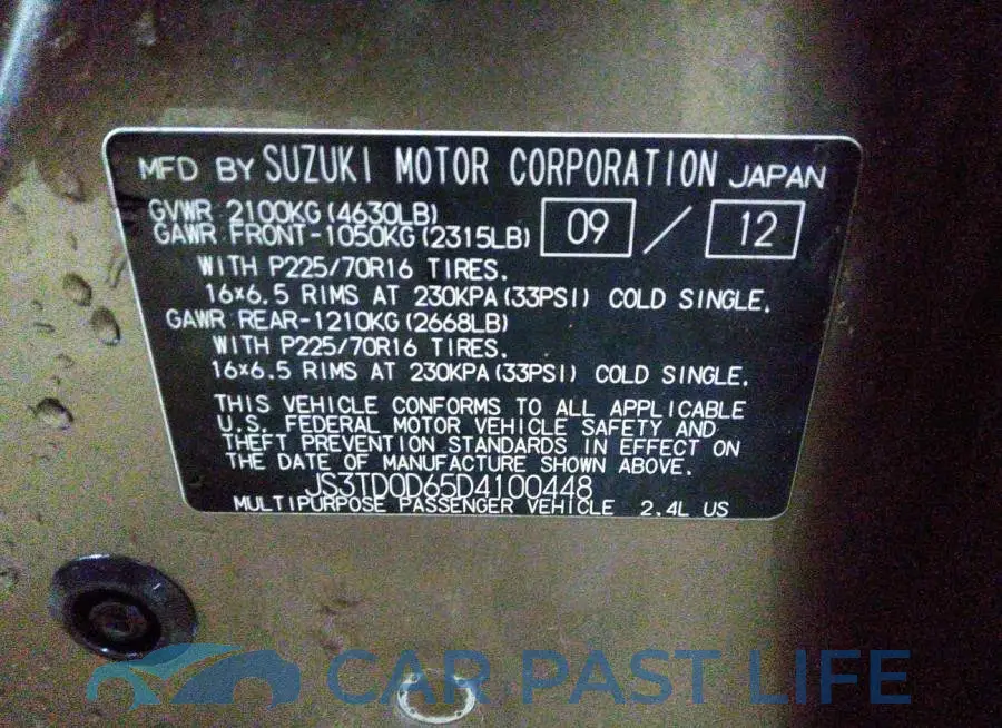 JS3TD0D65D4100448# 9