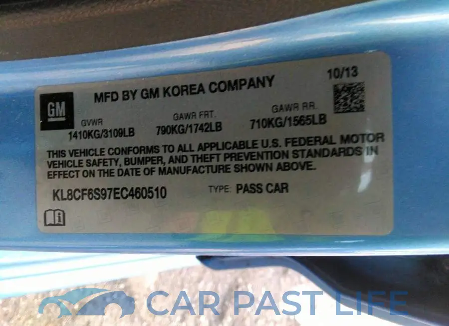 KL8CF6S97EC460510# 9