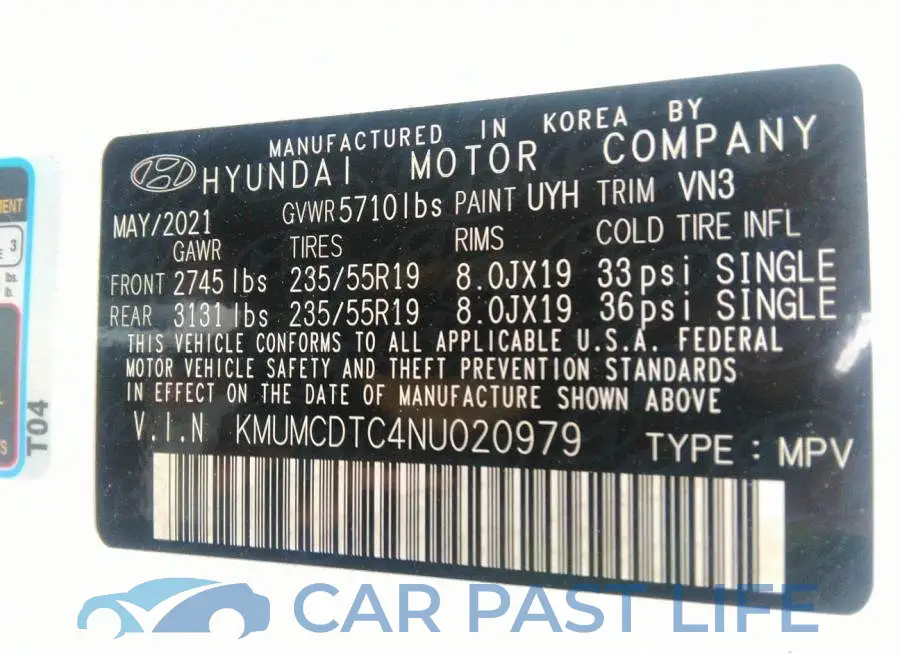 KMUMCDTC4NU020979# 9