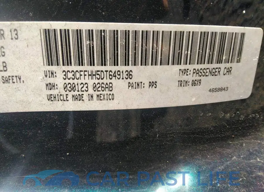 3C3CFFHH5DT649136# 9