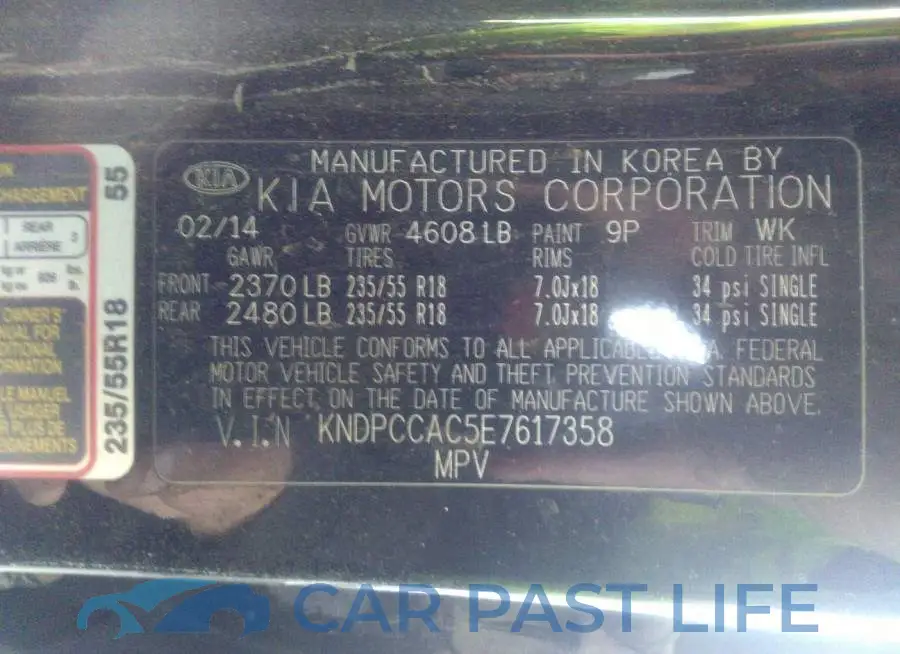 KNDPCCAC5E7617358# 9
