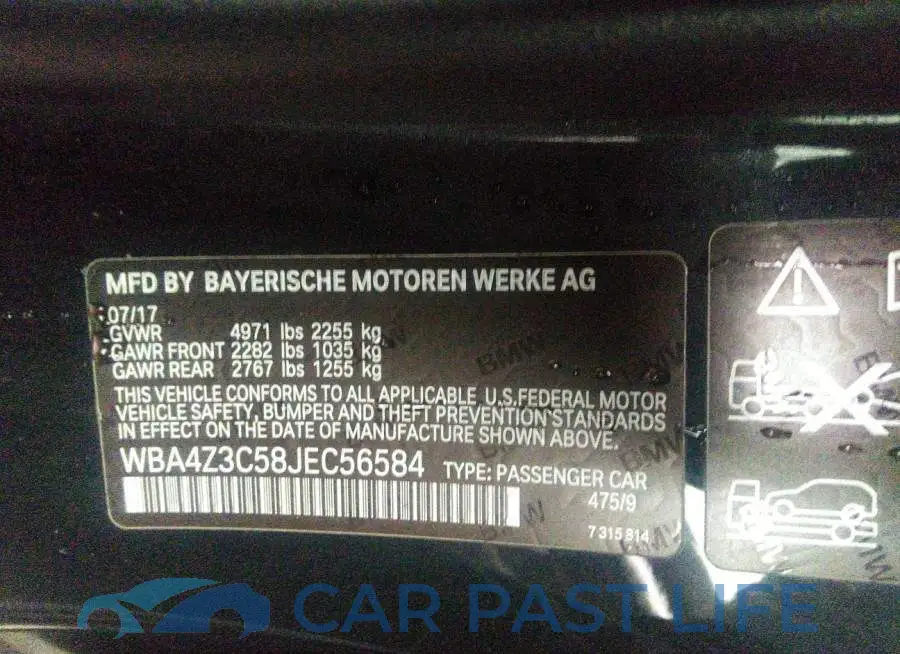 WBA4Z3C58JEC56584# 9