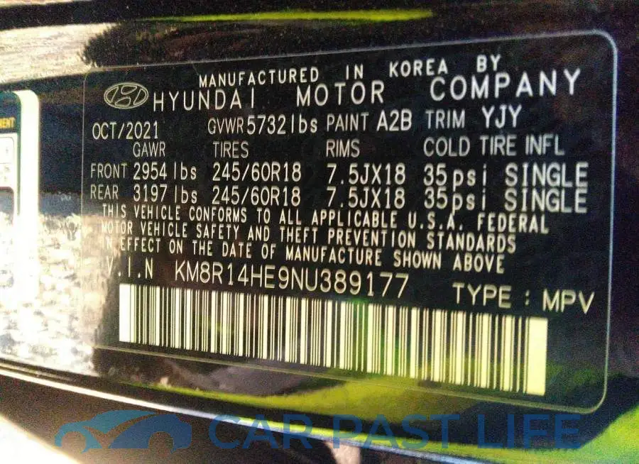 KM8R14HE9NU389177# 9
