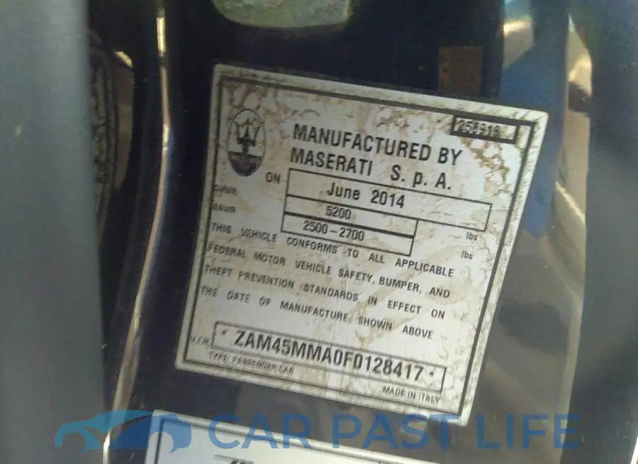ZAM45MMA0F0128417# 9