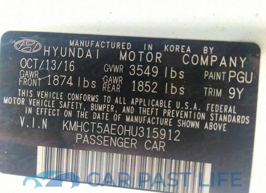 KMHCT5AE0HU315912# 9