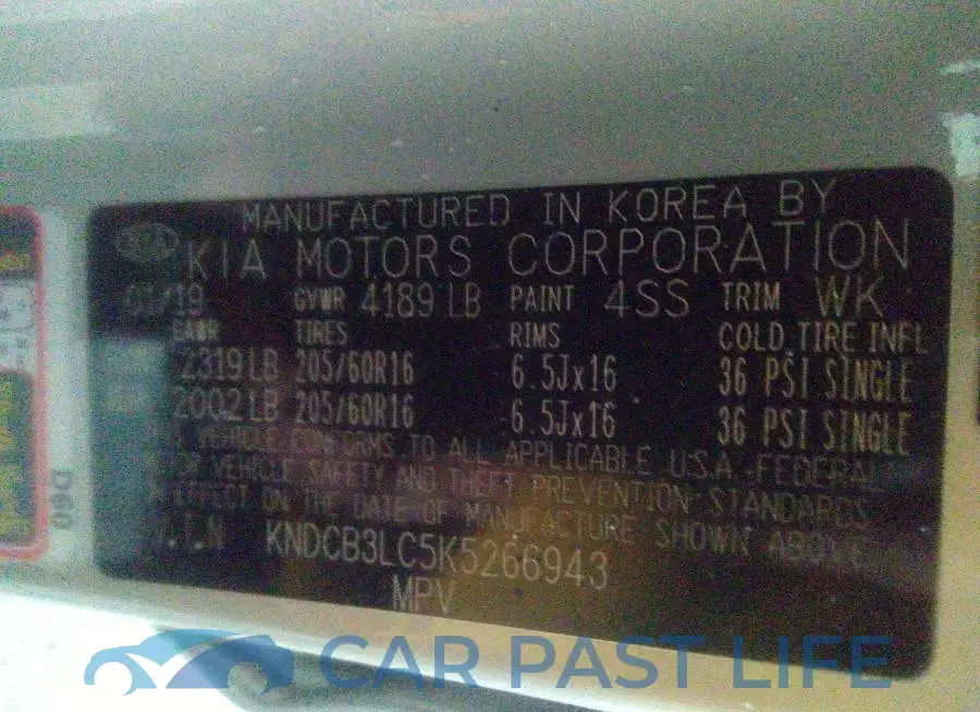 KNDCB3LC5K5266943# 9
