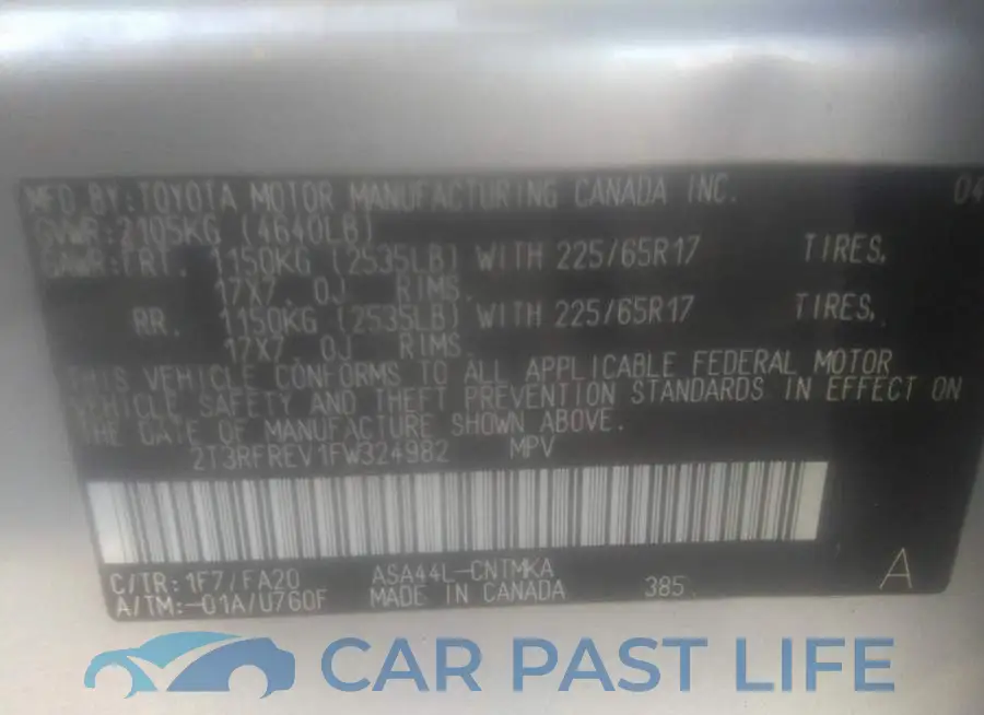 2T3RFREV1FW324982# 9