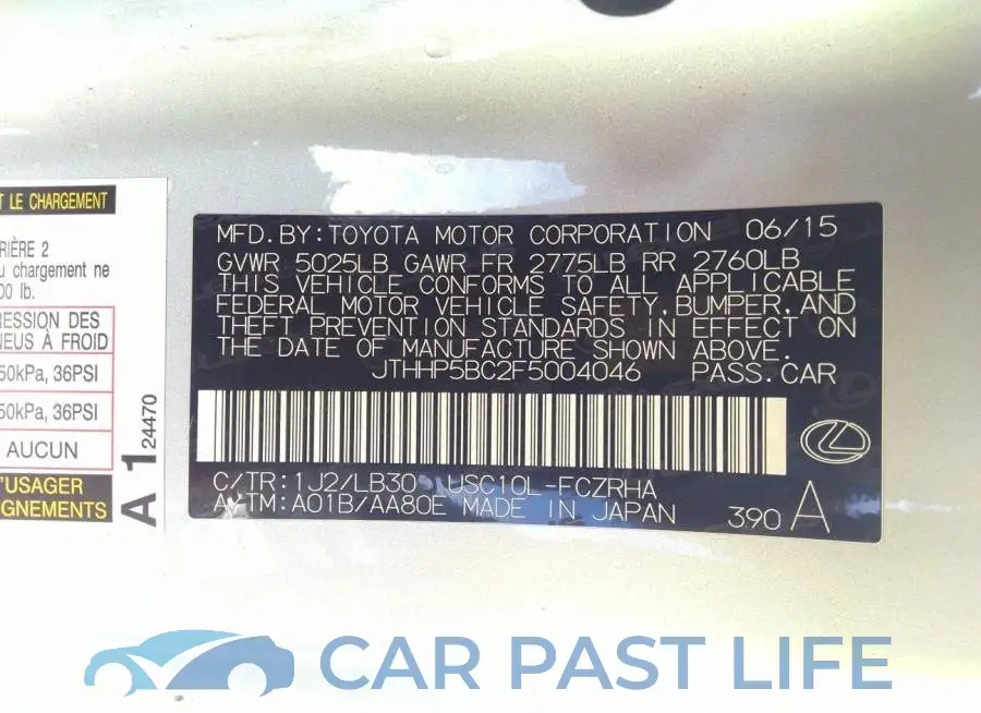 JTHHP5BC2F5004046# 9