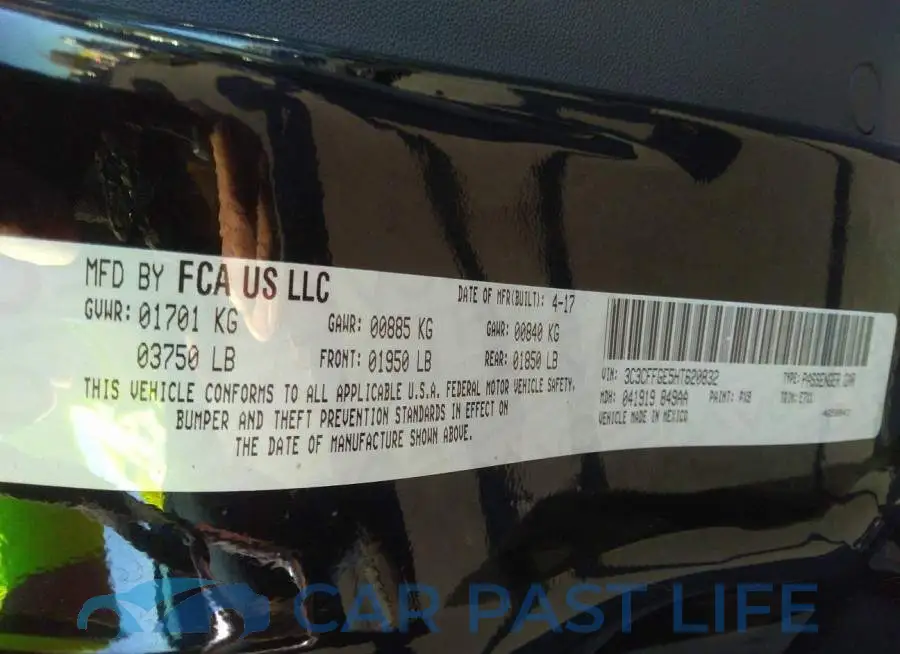 3C3CFFGE5HT620832# 9