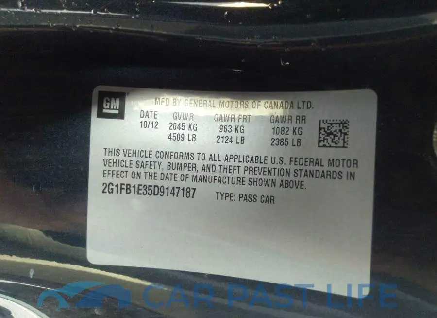 2G1FB1E35D9147187# 9