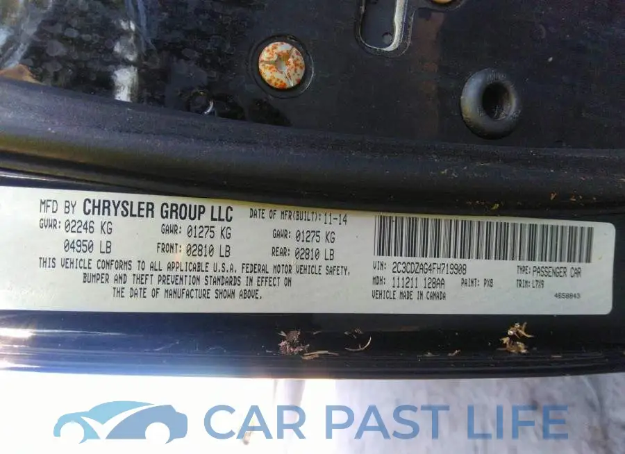2C3CDZAG4FH719908# 9