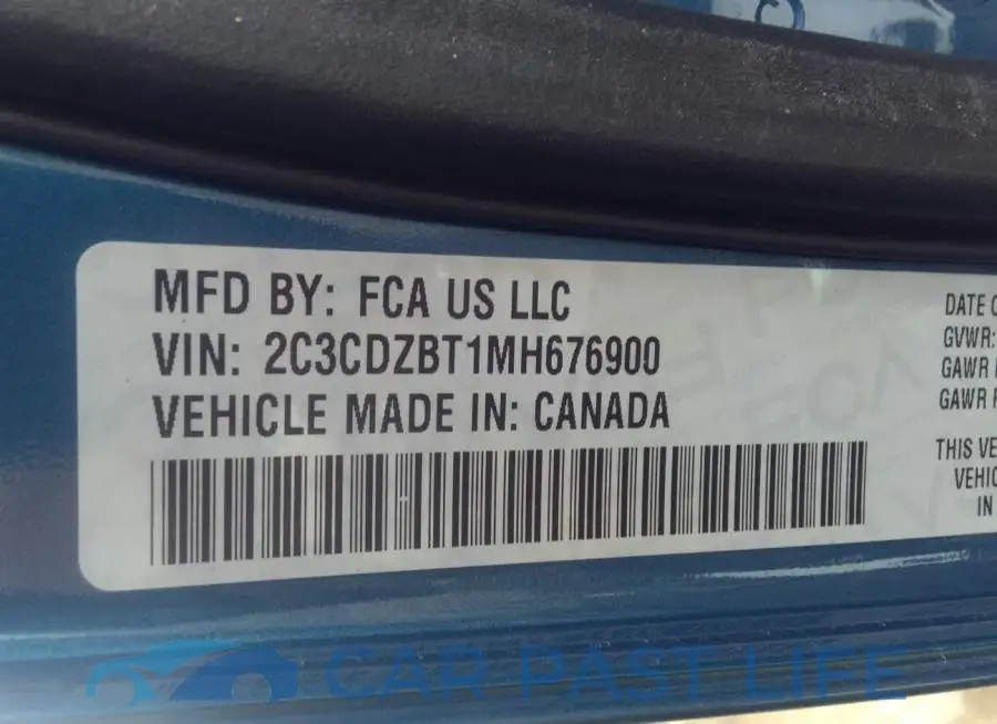 2C3CDZBT1MH676900# 9
