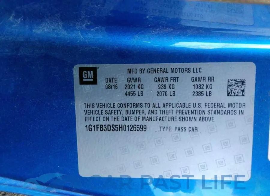 1G1FB3DS5H0126599# 9