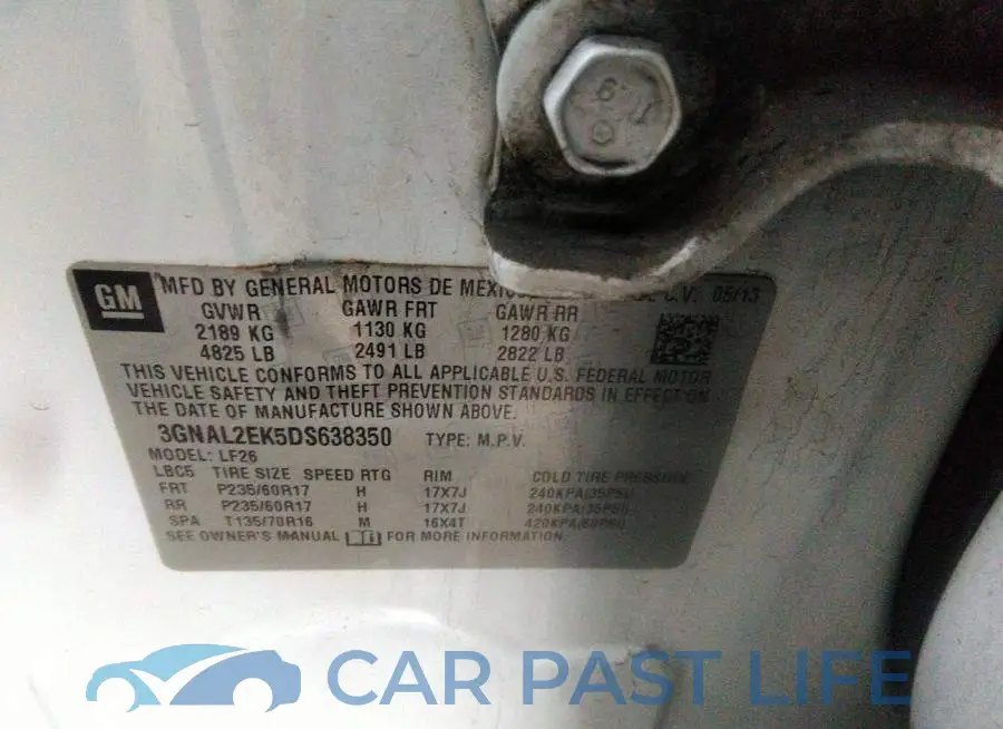 3GNAL2EK5DS638350# 9