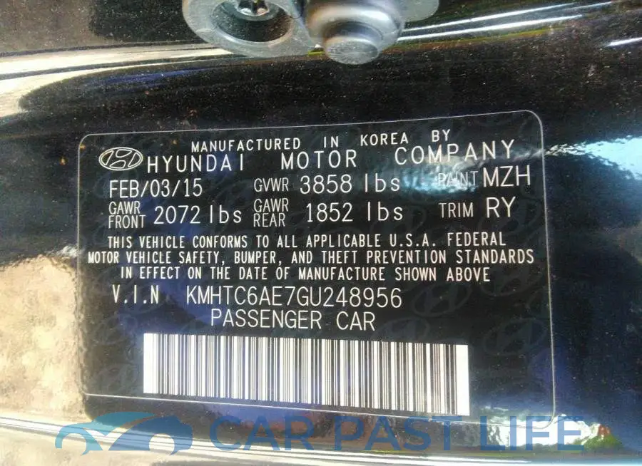 KMHTC6AE7GU248956# 9