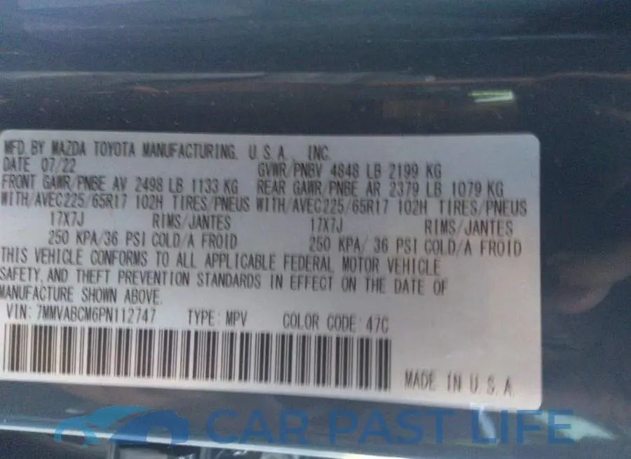 7MMVABCM6PN112747# 9