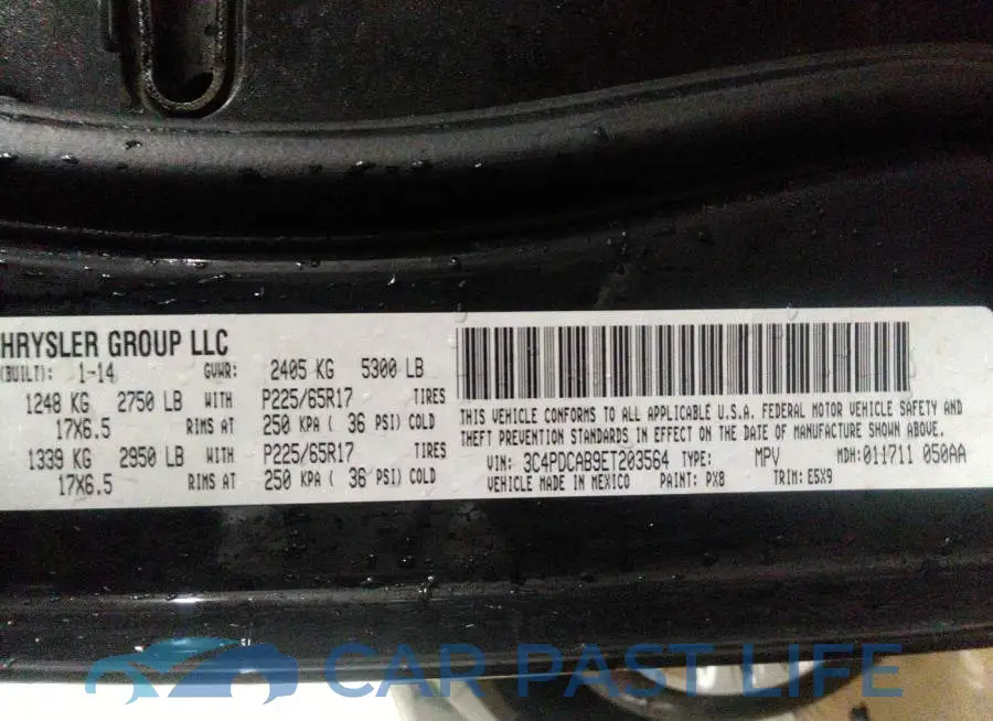 3C4PDCAB9ET203564# 9