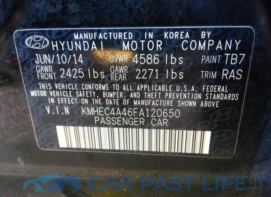 KMHEC4A46FA120650# 9