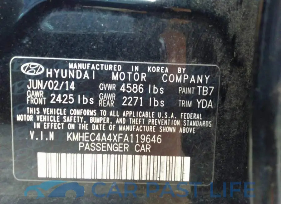 KMHEC4A4XFA119646# 9
