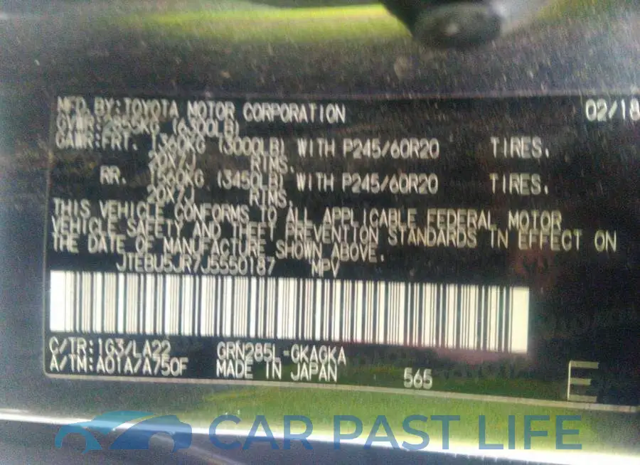 JTEBU5JR7J5550187# 9
