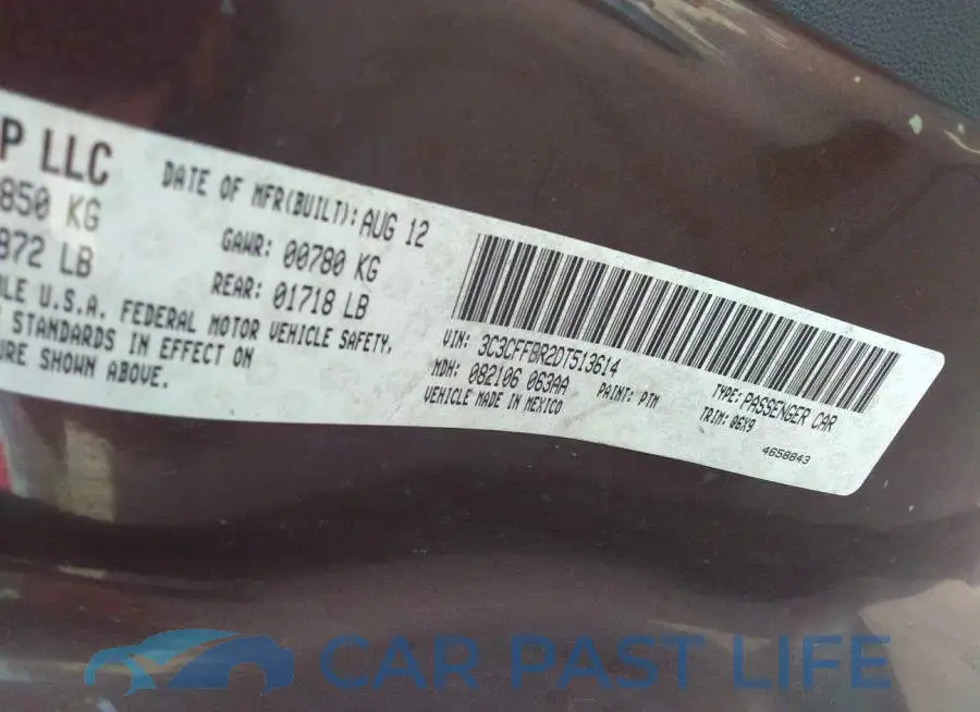 3C3CFFBR2DT513614# 9