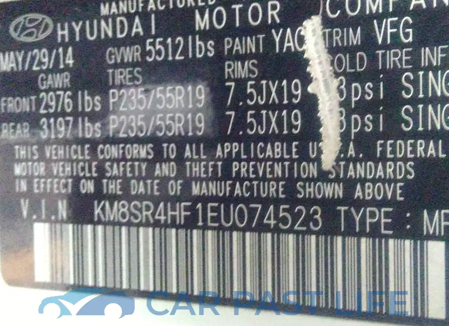 KM8SR4HF1EU074523# 9