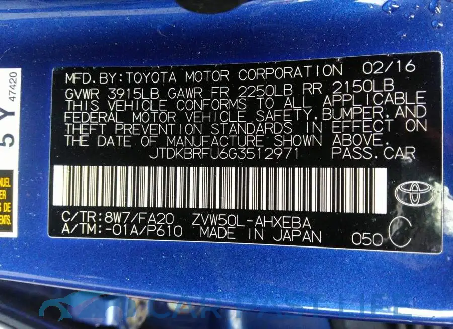JTDKBRFU6G3512971# 9