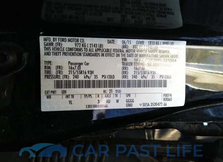1FADP3K26FL321664# 9