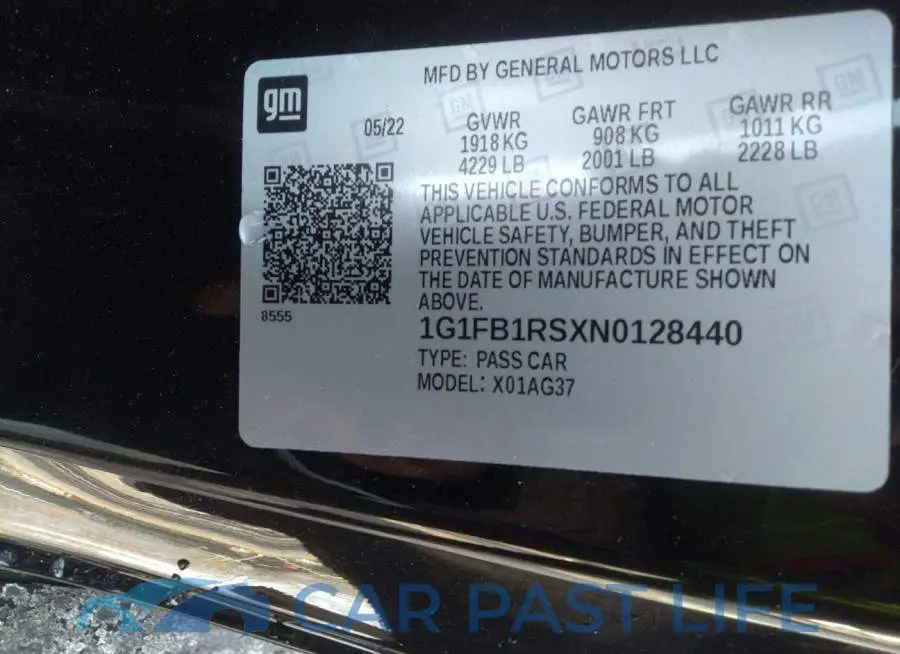 1G1FB1RSXN0128440# 9