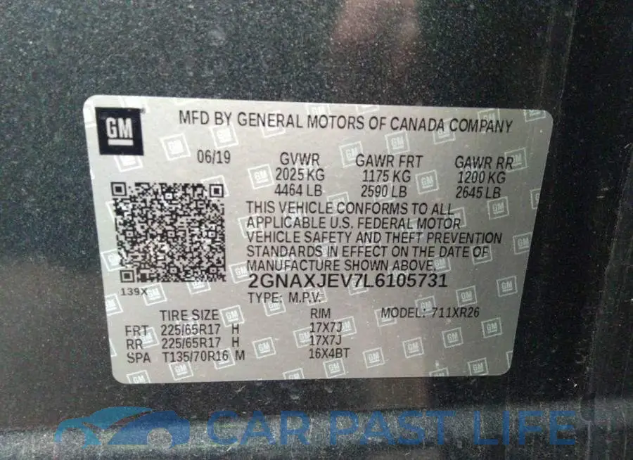2GNAXJEV7L6105731# 9