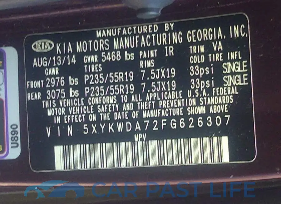 5XYKWDA72FG626307# 9