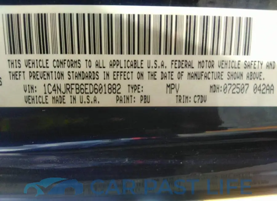 1C4NJRFB6ED601882# 9