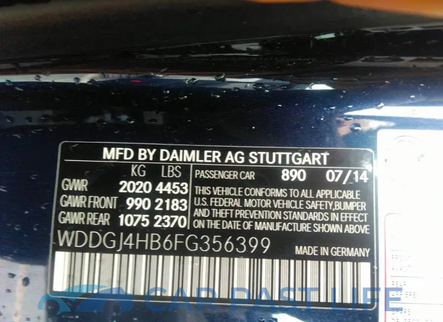 WDDGJ4HB6FG356399# 9
