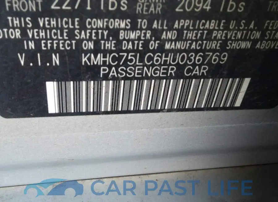 KMHC75LC6HU036769# 9