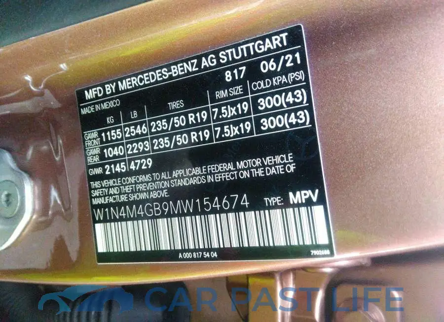 W1N4M4GB9MW154674# 9