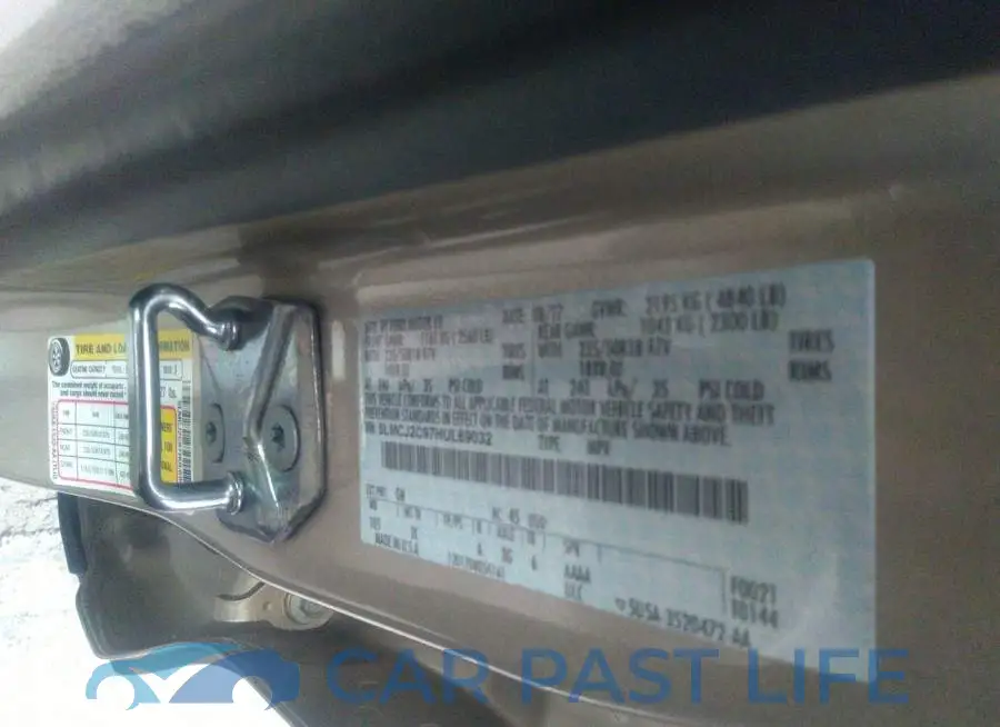 5LMCJ2C97HUL69032# 9